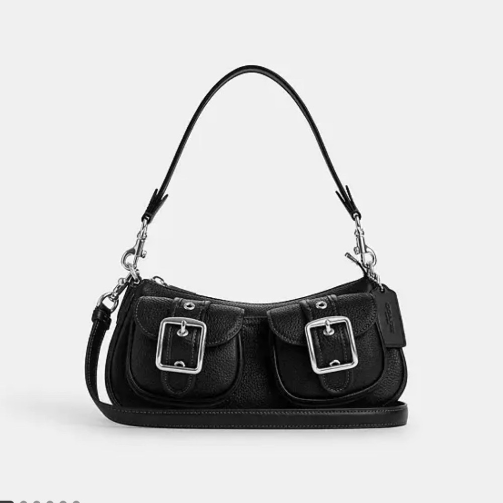 Coach Ashton Baguette hard to find sold out. Refined pebble leather